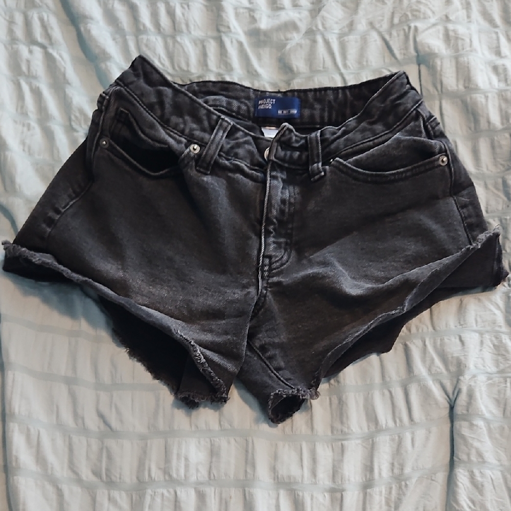 Dark Gray Women's Jean Shorts